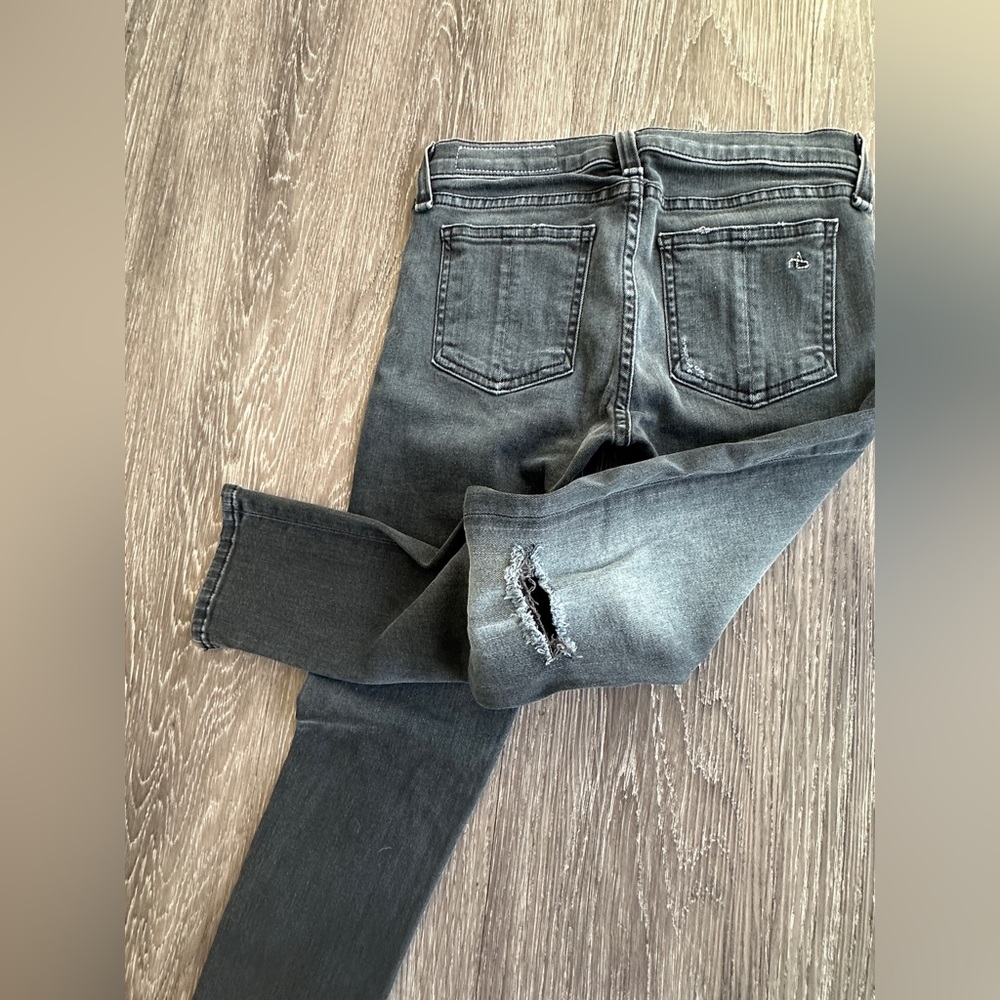 Rag & Bone Women’s Cropped Jeans Size 24 Dark Wash - Picture 14 of 17